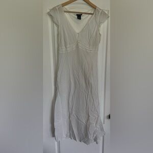 SALE! Elegant White Sheer Dress